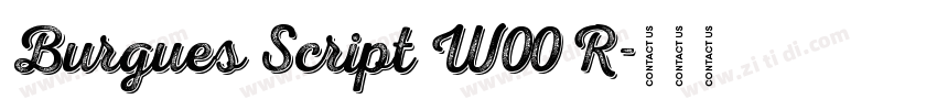 Burgues Script W00 R字体转换